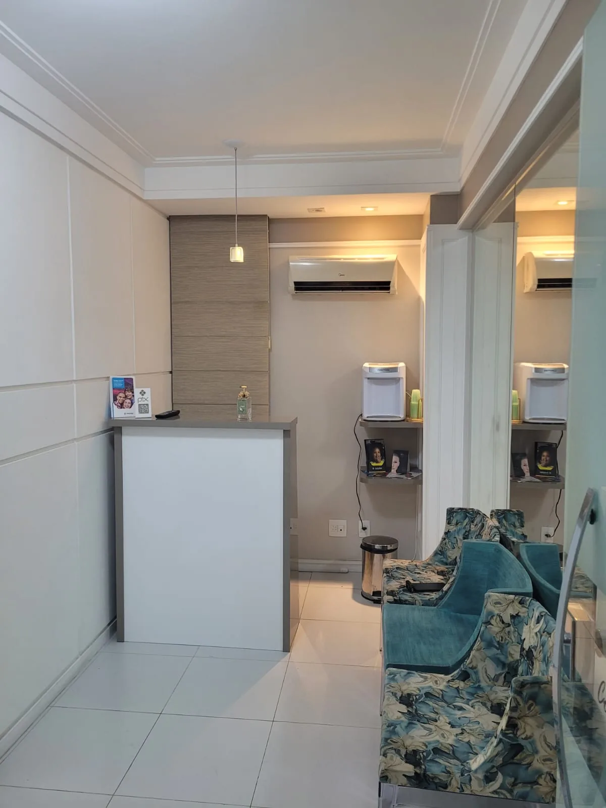 Recepção do consultório odontológico